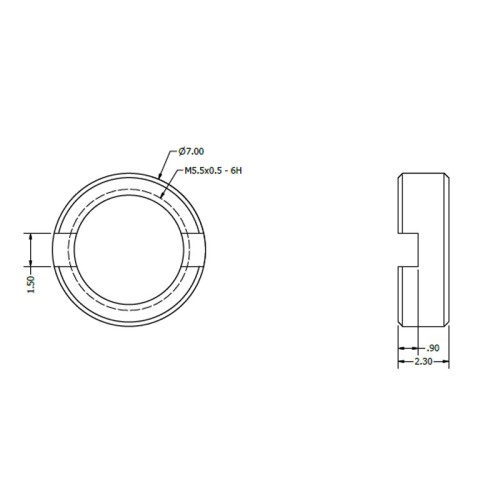 ANG-C2-BBN-2.30 - Standard 1.0 / 2.3 Nut