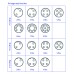 CC12R-XXP-X-AE4 - M12 Cable Mounted Right Angle Plug (A,B and D Code)