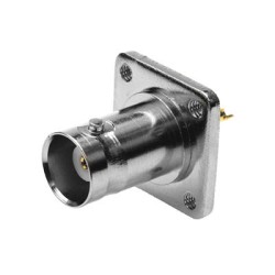 XBD-1004-NGAW - BNC Socket with Square Flange Bulkhead Mount