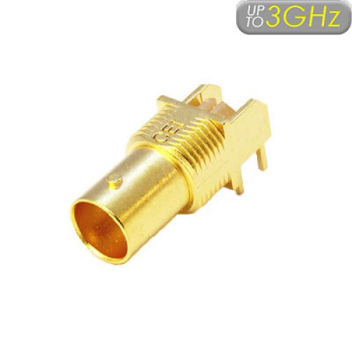 XBS-03-RB40-GGV - Right Angle PCB Mounting BNC Connector with Pathfinder Light Pipe