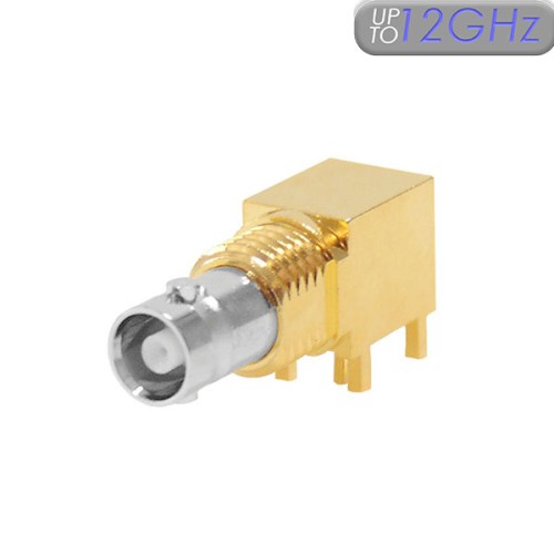 XPS-12-RB26-GNA - Right Angled Micro BNC Connector (slim body)